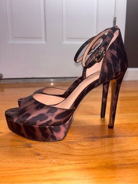 Leopard Print Platform Heels